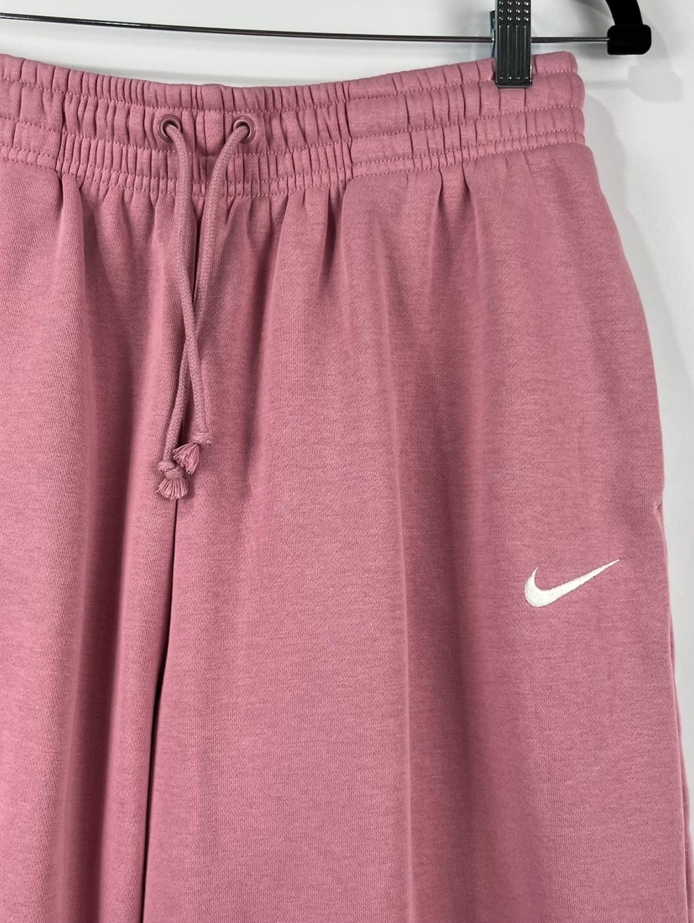 Nike Cotton Blend Baggy Fleece Joggers Elastic Waist Pockets M - Picture 4 of 11
